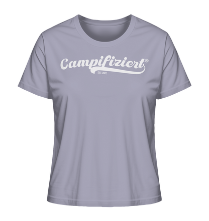 campifiziert® retro weiß neu - Ladies Organic Shirt