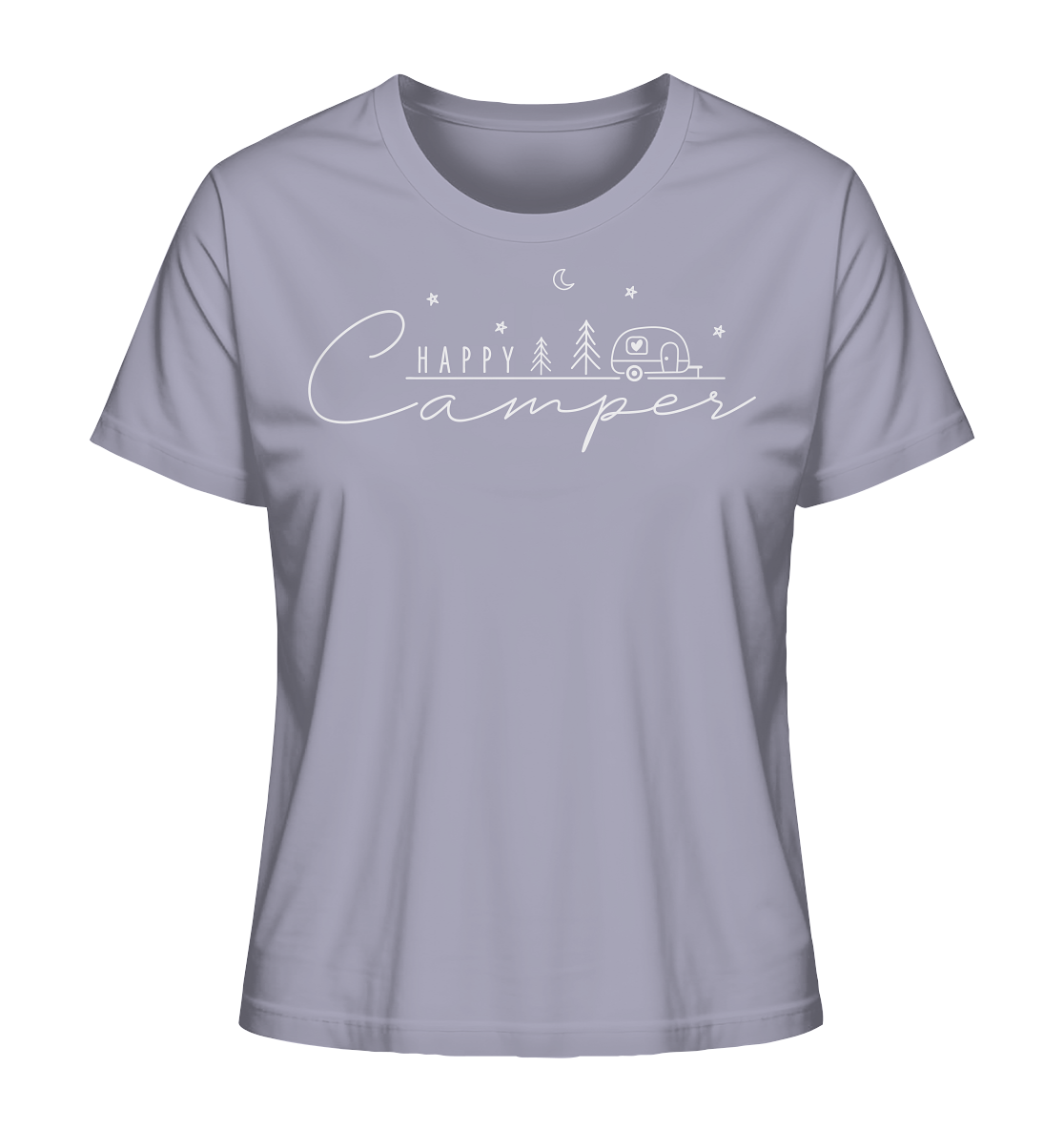 Happy Camper Wohnwagen - Ladies Organic Shirt