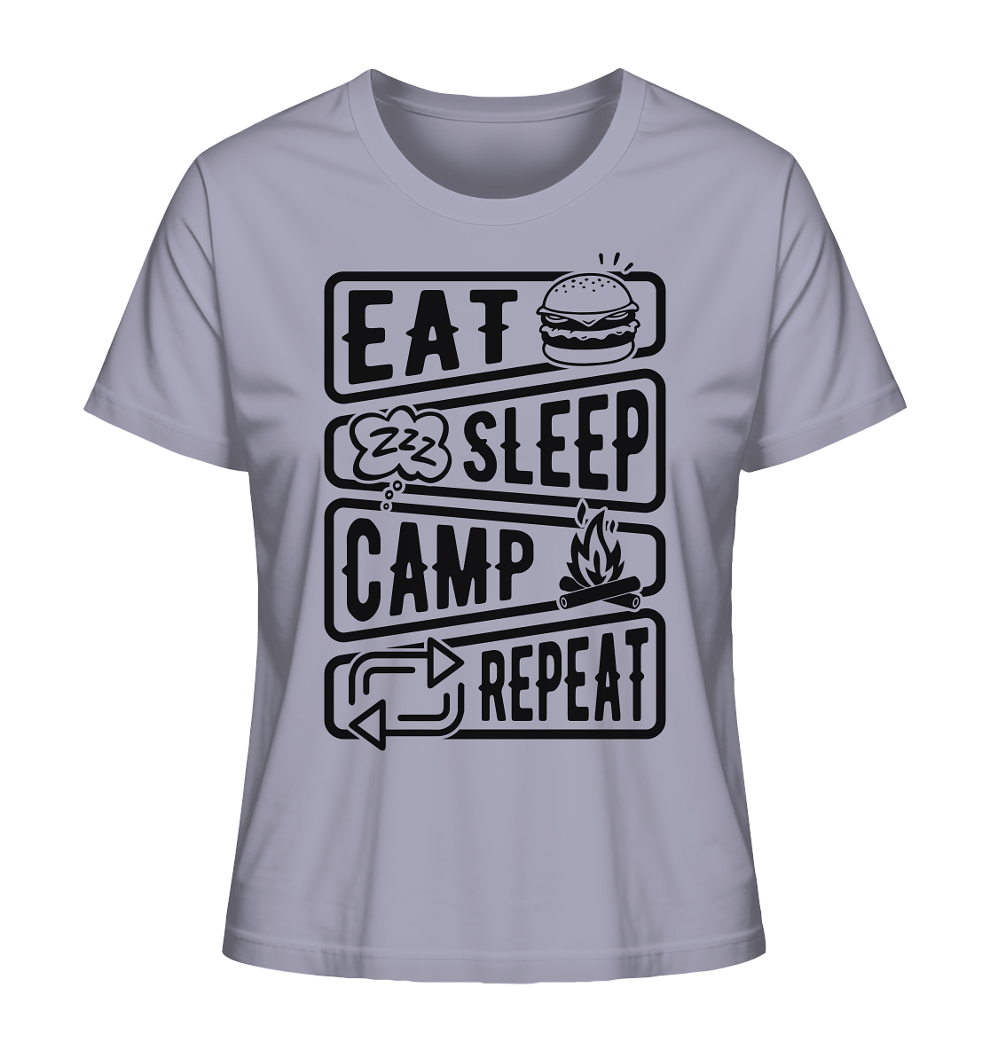 eat.sleep.camp.repeat#2 - Ladies Organic Shirt