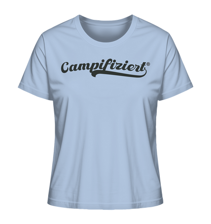 campifiziert® retro schwarz - Ladies Organic Shirt
