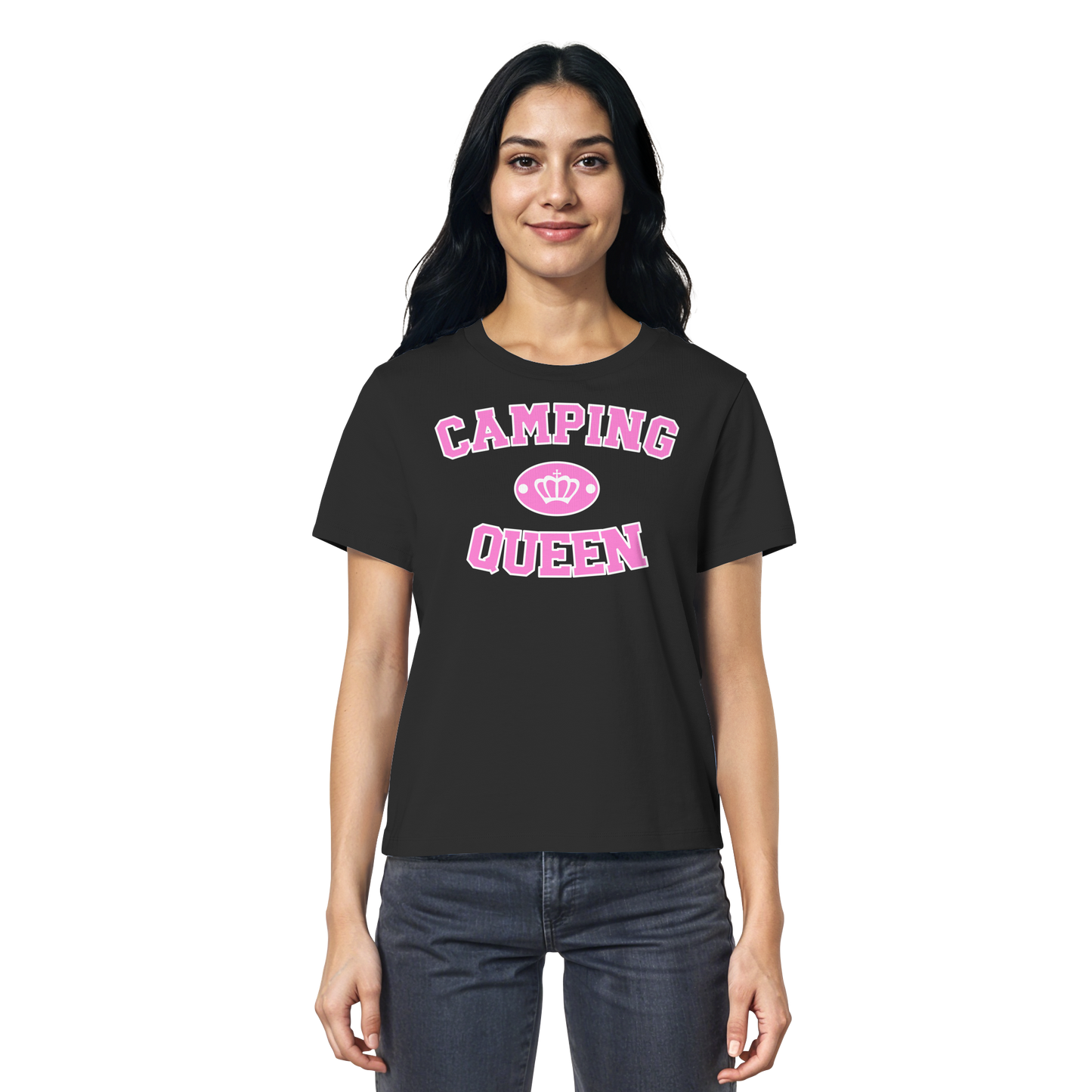 Camping Queen Krone - Ladies Organic Shirt