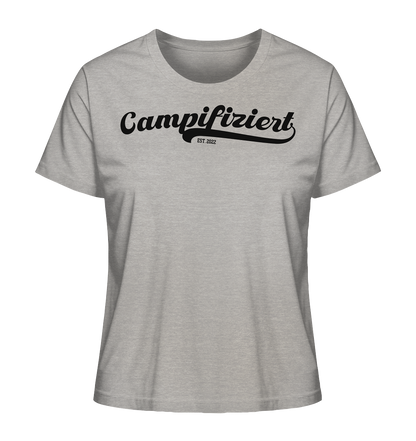 campifiziert® retro schwarz - Ladies Organic Shirt