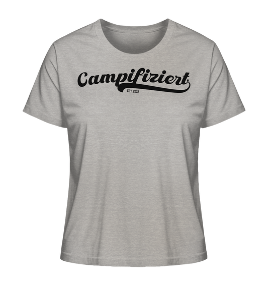 campifiziert® retro schwarz - Ladies Organic Shirt