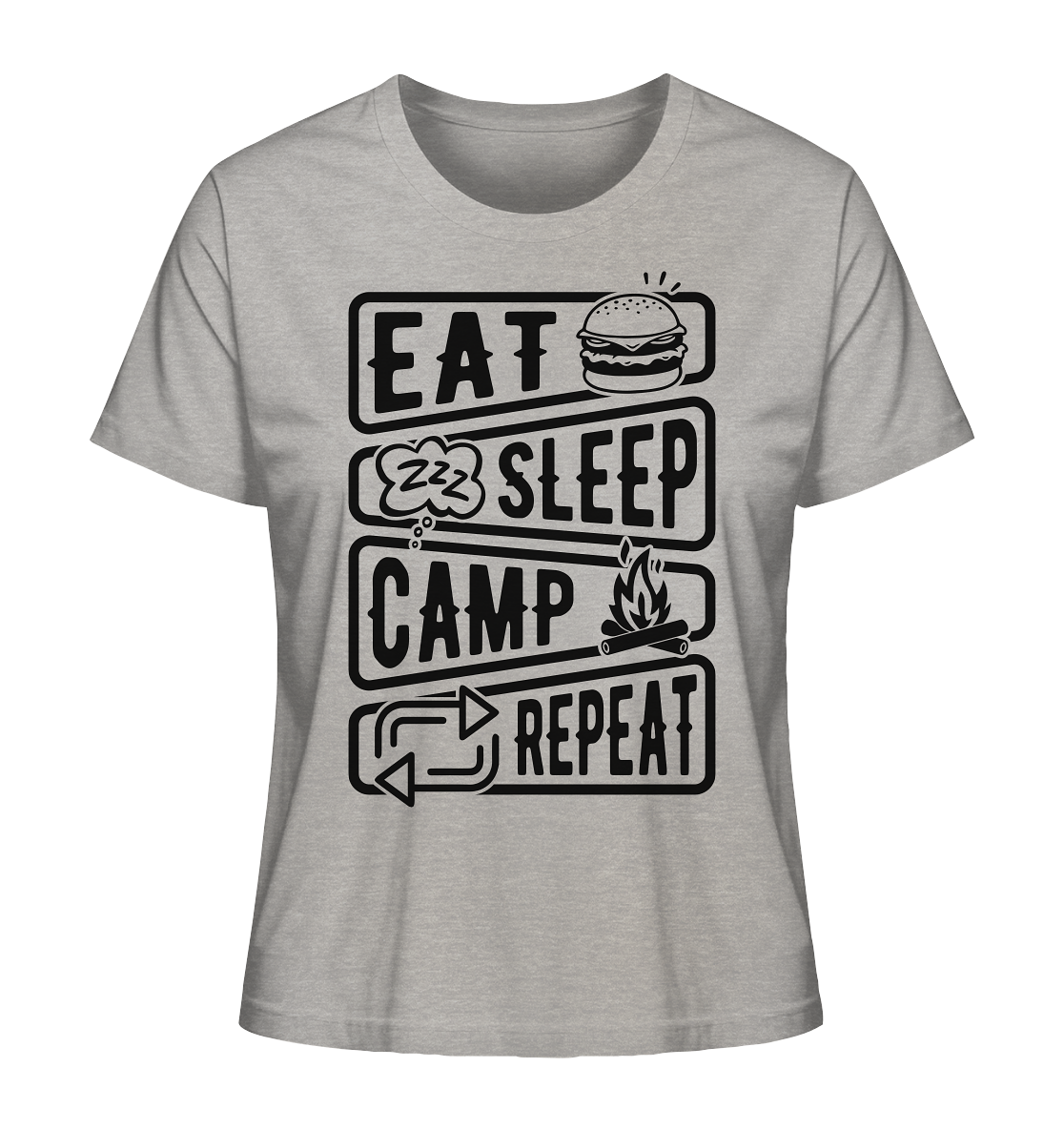 eat.sleep.camp.repeat#2 - Ladies Organic Shirt