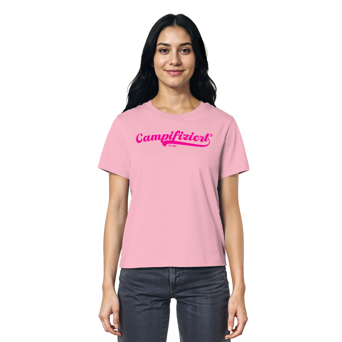 campifiziert® retro pink - Ladies Organic Shirt