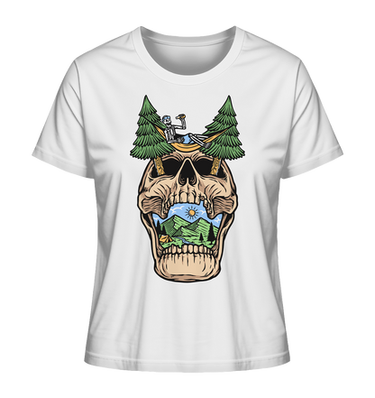 Chilling Skull Camping - Ladies Organic Shirt