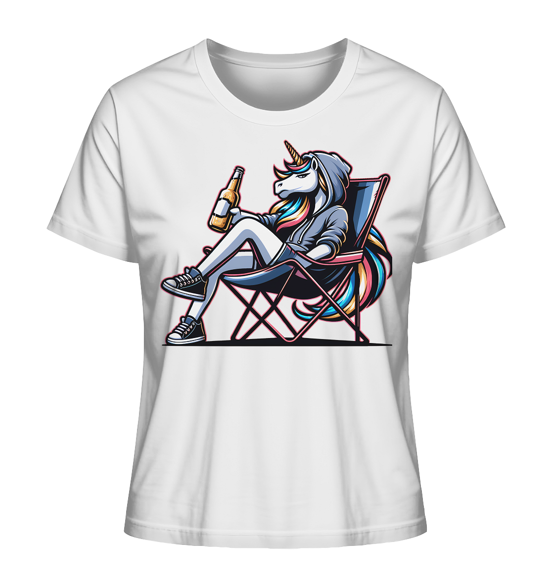 Camping Einhorn - Ladies Organic Shirt