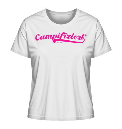 campifiziert® retro pink neu - Ladies Organic Shirt