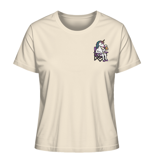 Trinkendes Einhorn - Ladies Organic Shirt