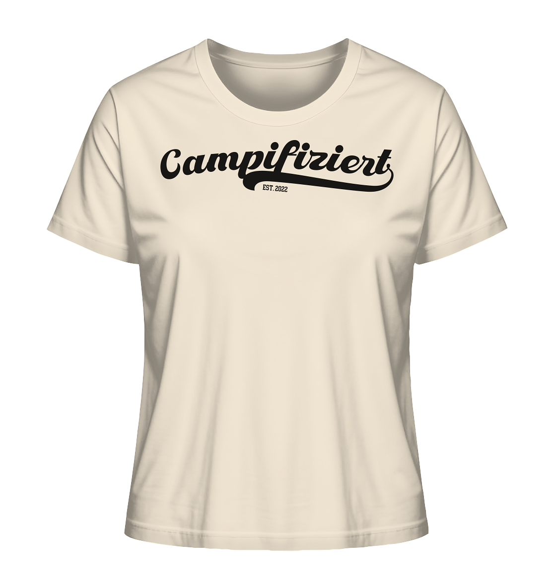 campifiziert® retro schwarz - Ladies Organic Shirt