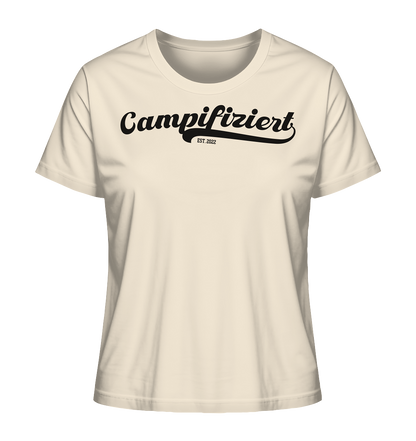 campifiziert® retro schwarz - Ladies Organic Shirt