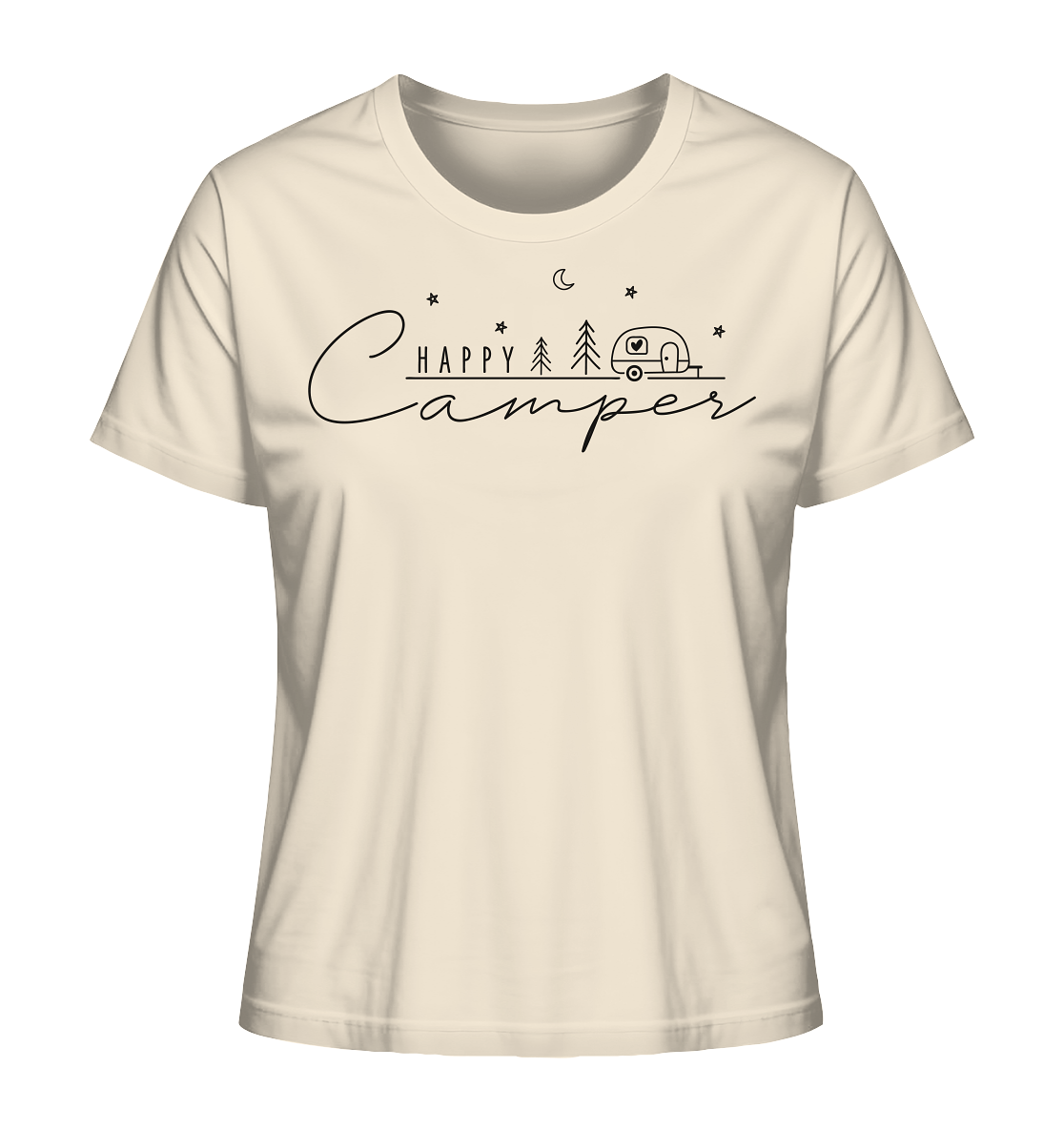 Happy Camper Wohnwagen - Ladies Organic Shirt