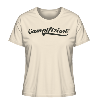 campifiziert® retro schwarz - Ladies Organic Shirt