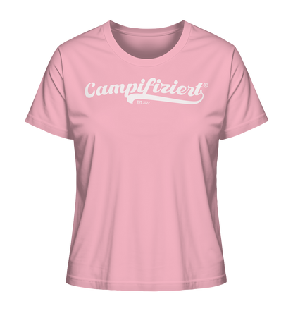 campifiziert® retro weiß neu - Ladies Organic Shirt