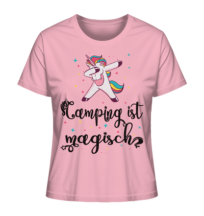 Camping ist magisch Einhorn - Ladies Organic Shirt