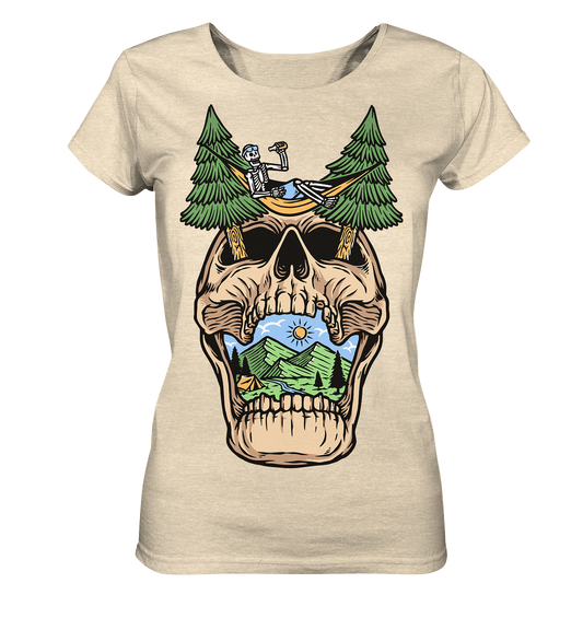 Chilling Skull Camping - Ladies Organic Shirt