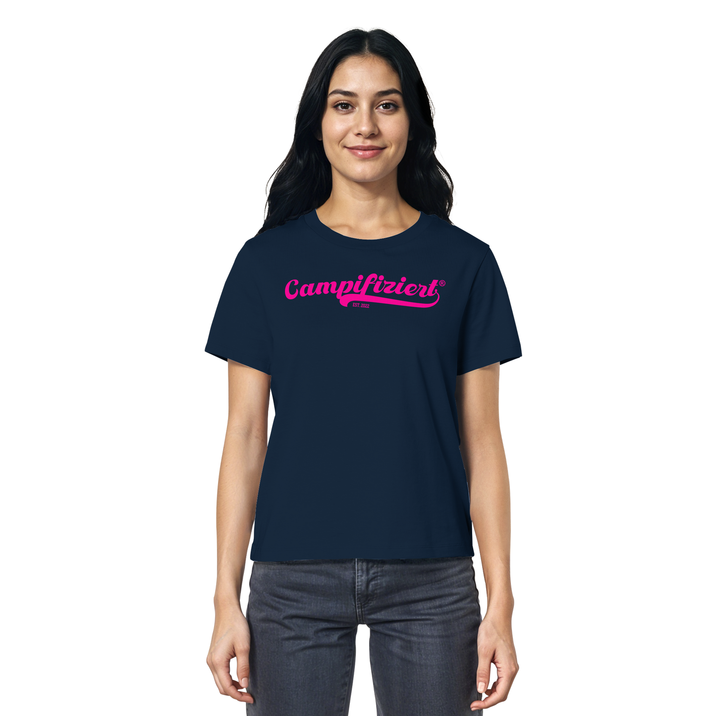 campifiziert® retro pink - Ladies Organic Shirt