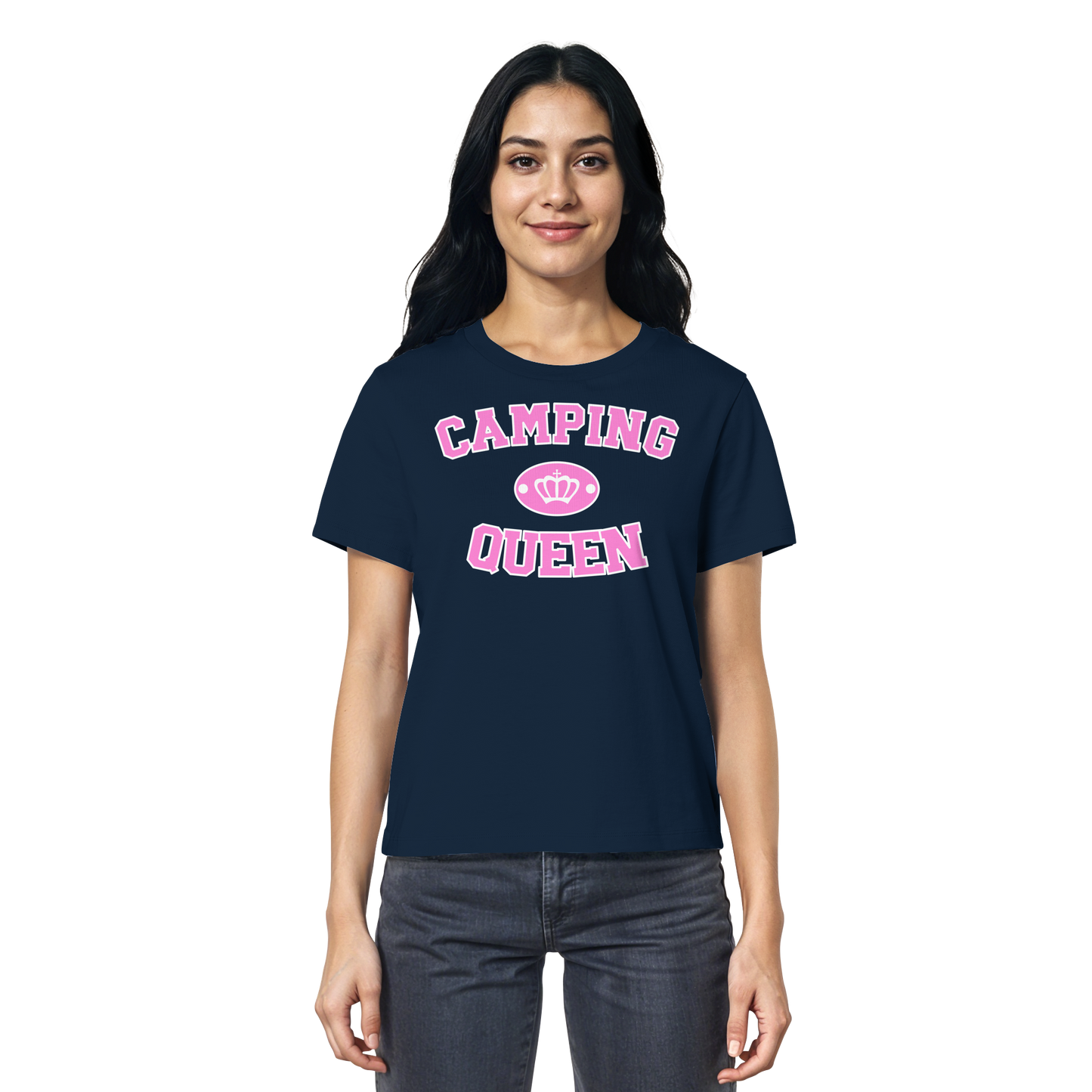 Camping Queen Krone - Ladies Organic Shirt