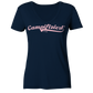 campifiziert® retro rosa neu - Ladies Organic V-Neck Shirt