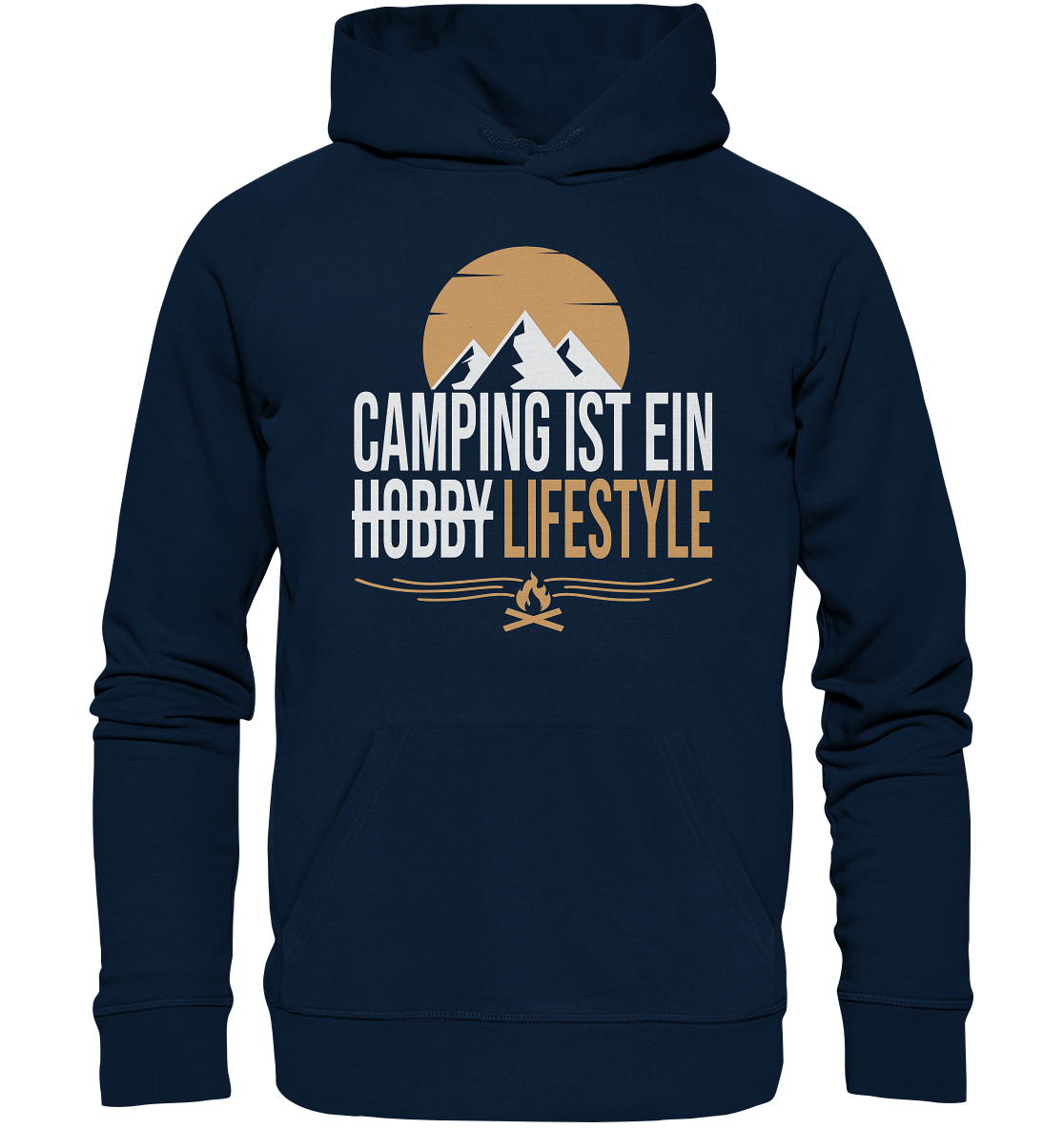 Camping ist ein Lifestyle - Organic Basic Hoodie