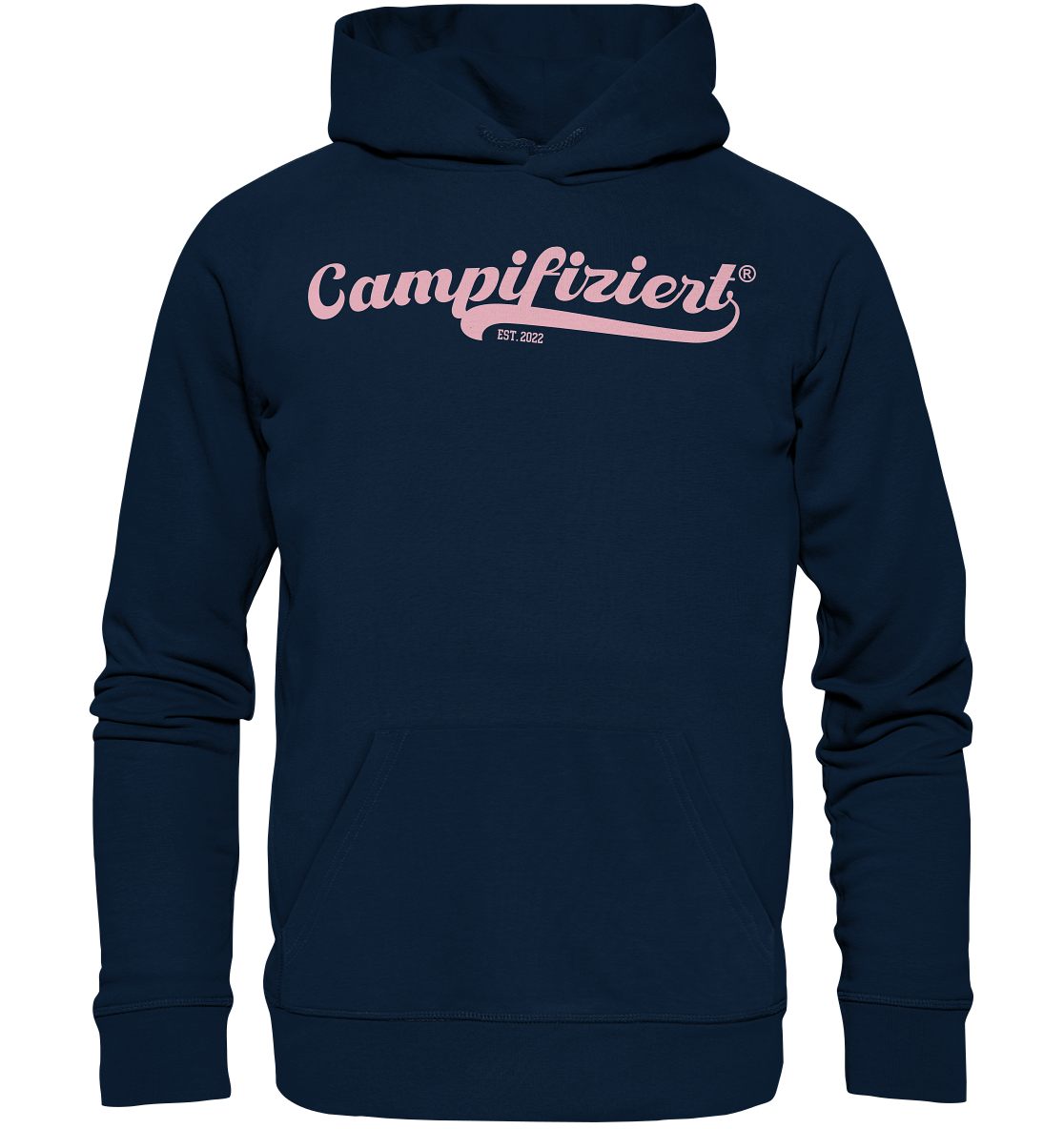 campifiziert® retro rosa neu - Organic Basic Hoodie