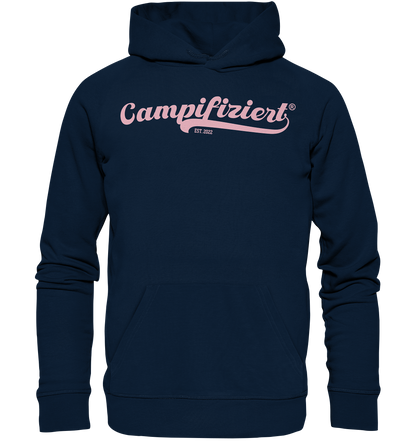 campifiziert® retro rosa neu - Organic Basic Hoodie