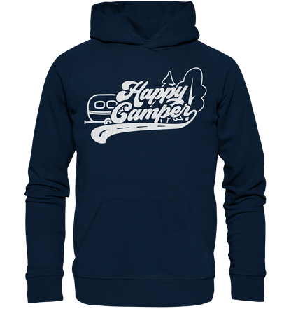 Happy Camper Wohnwagen - Organic Basic Hoodie