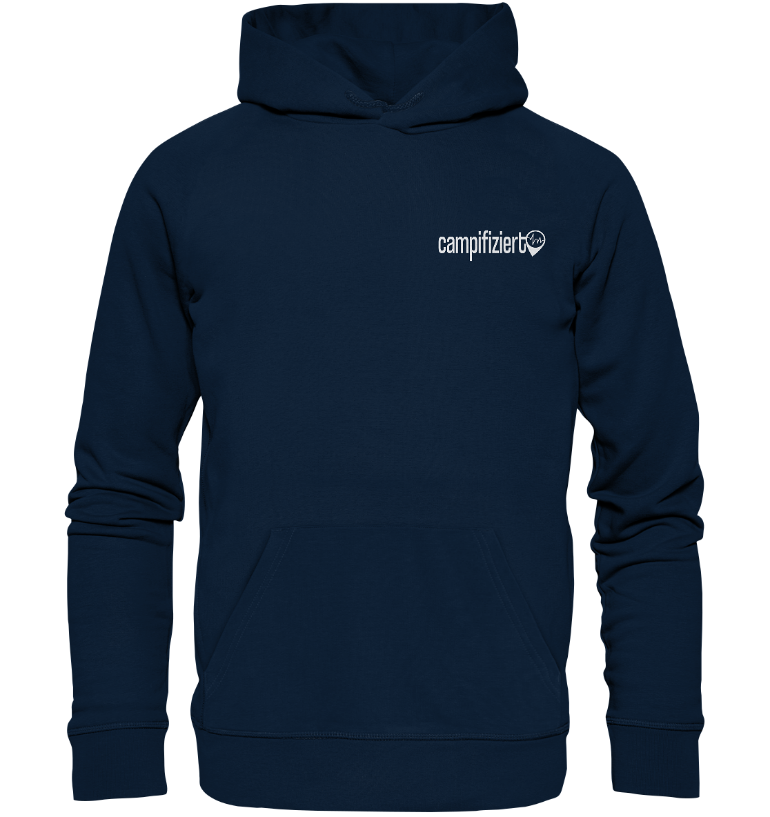 Der Weg ist das Ziel Backprint - Organic Basic Hoodie