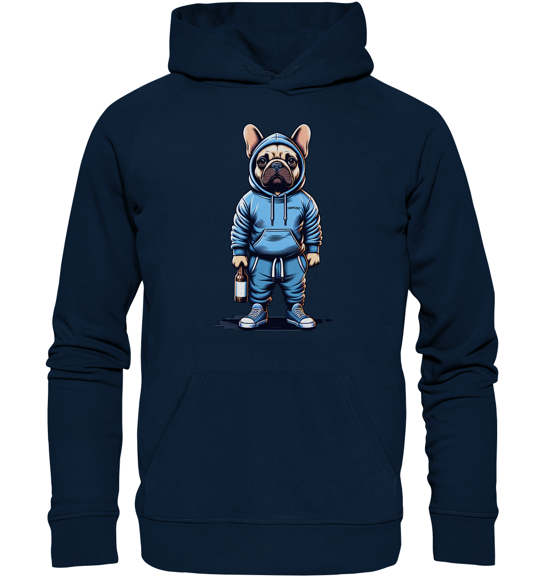 Camping Bulldogge - Organic Basic Hoodie