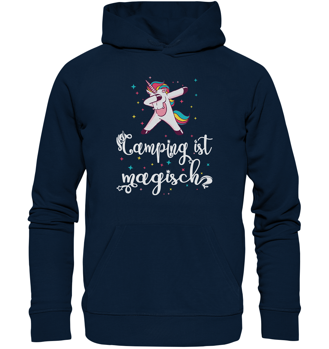 Camping ist magisch Einhorn - Organic Basic Hoodie