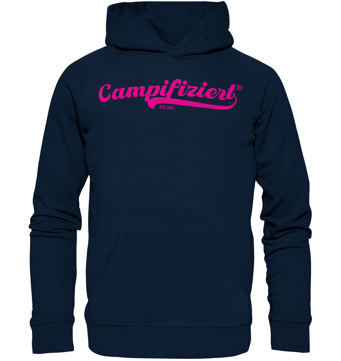 campifiziert® retro pink neu - Organic Basic Hoodie