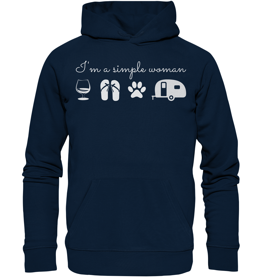 Simple Woman Wohnwagen - Organic Basic Hoodie