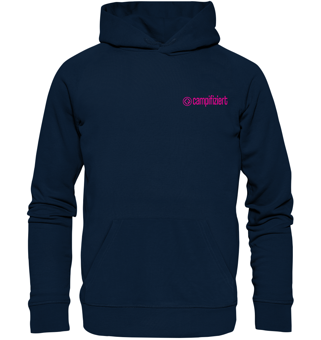 campifiziert Logo pink - Organic Basic Hoodie