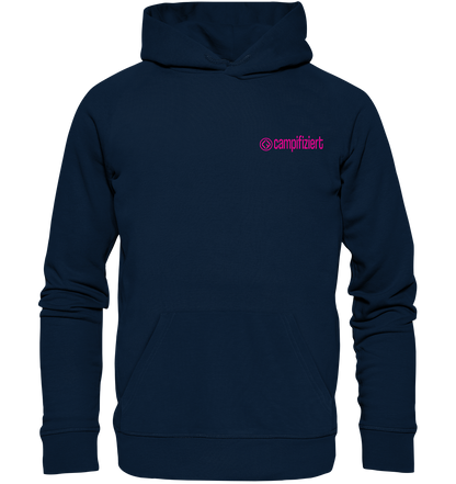 campifiziert Logo pink - Organic Basic Hoodie