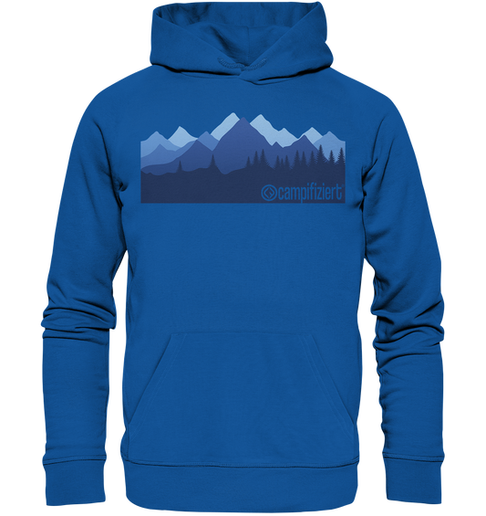 campifiziert® blaue Berge - Organic Basic Hoodie