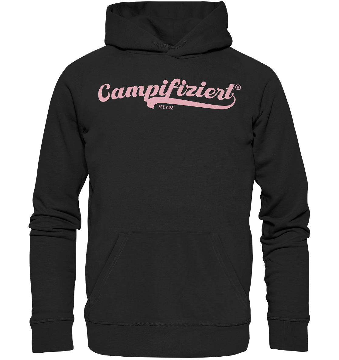 campifiziert® retro rosa neu - Organic Basic Hoodie