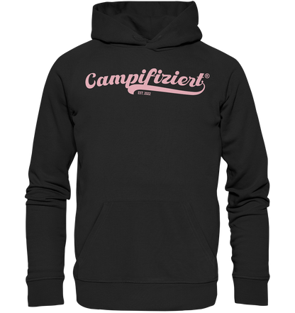 campifiziert® retro rosa neu - Organic Basic Hoodie