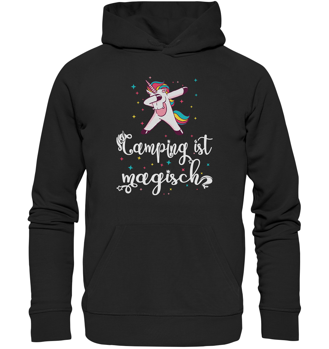 Camping ist magisch Einhorn - Organic Basic Hoodie