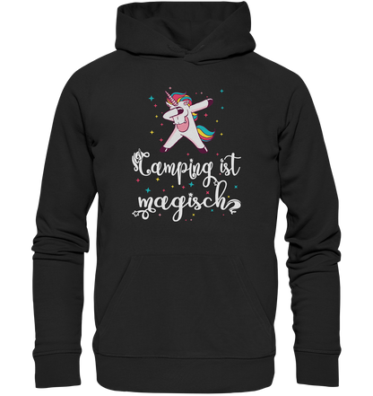 Camping ist magisch Einhorn - Organic Basic Hoodie