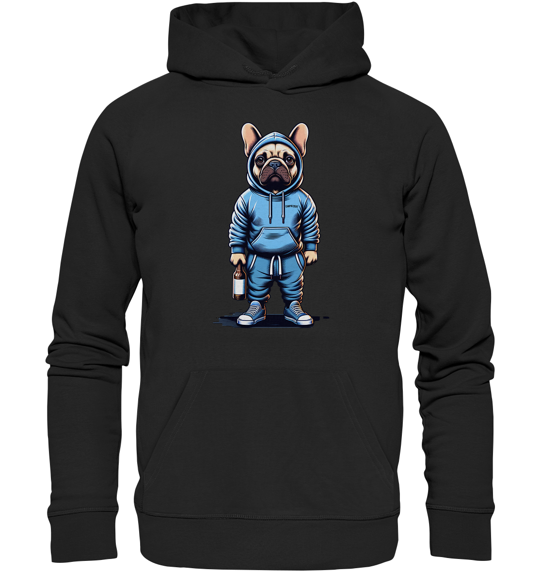 Camping Bulldogge - Organic Basic Hoodie