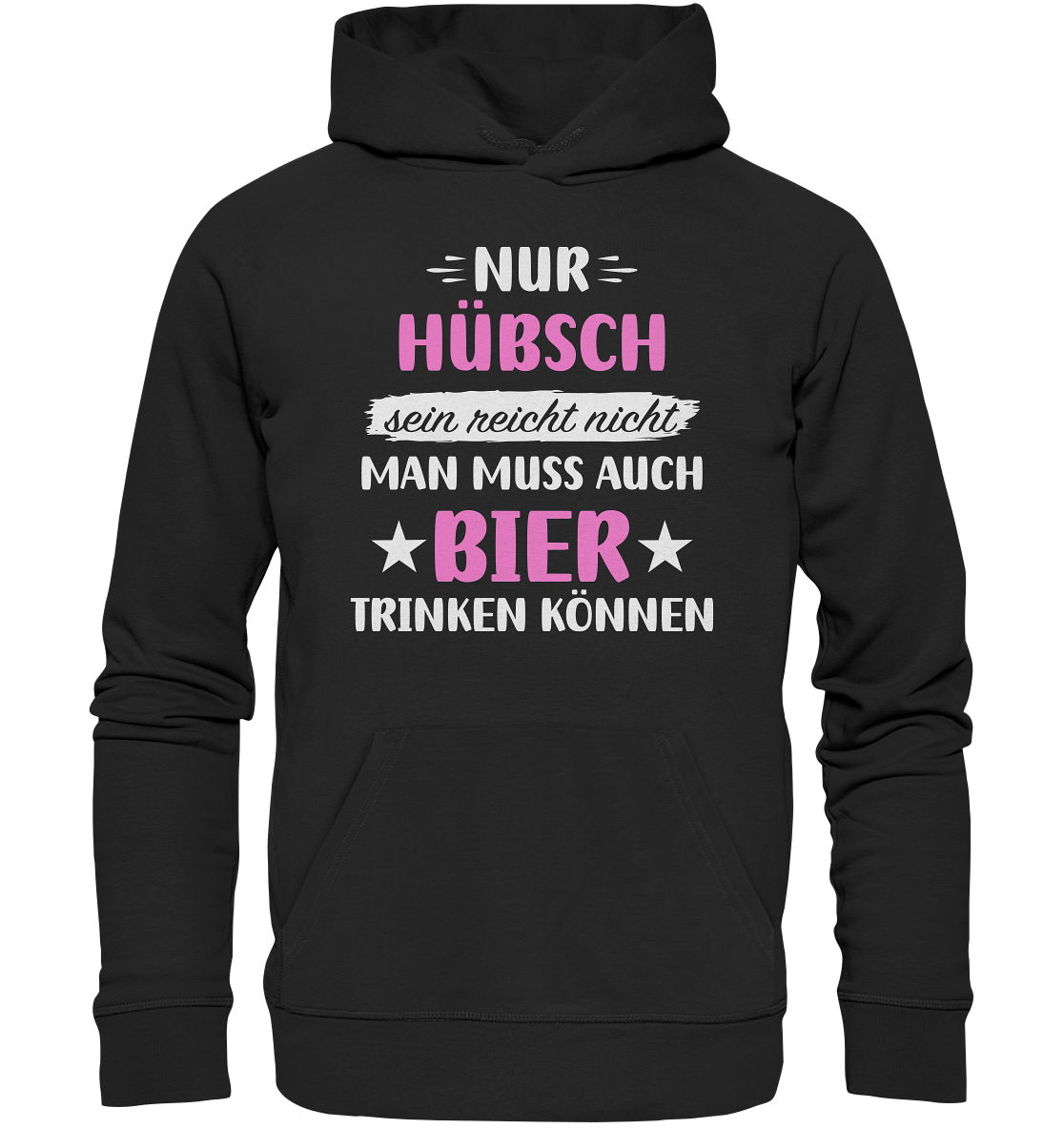 Hübsch Bier trinken - Organic Basic Hoodie