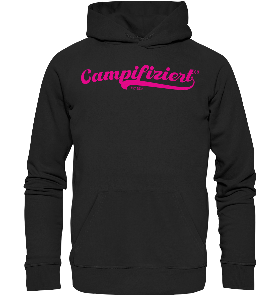 campifiziert® retro pink neu - Organic Basic Hoodie