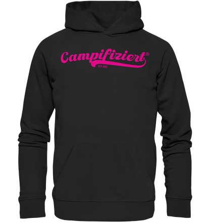 campifiziert® retro pink neu - Organic Basic Hoodie