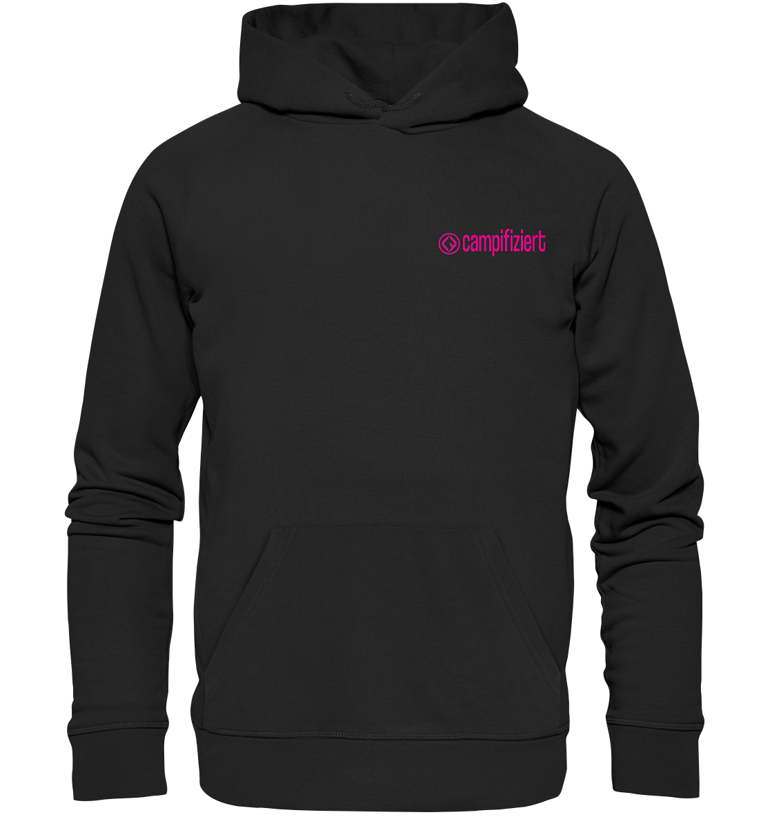 campifiziert Logo pink - Organic Basic Hoodie