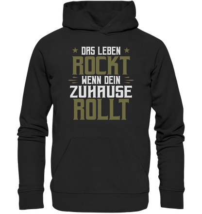 Das Leben rockt - Organic Basic Hoodie