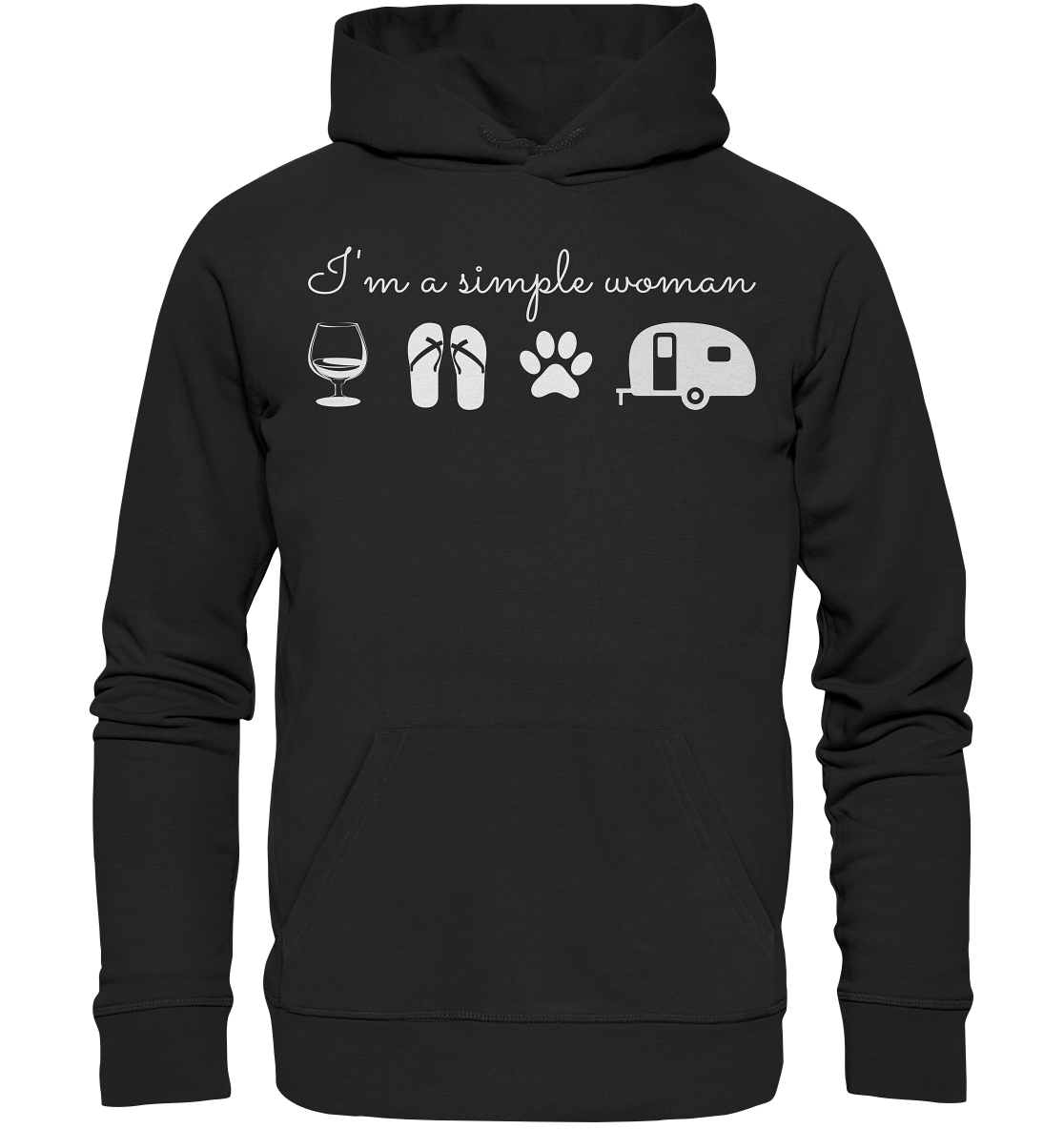 Simple Woman Wohnwagen - Organic Basic Hoodie