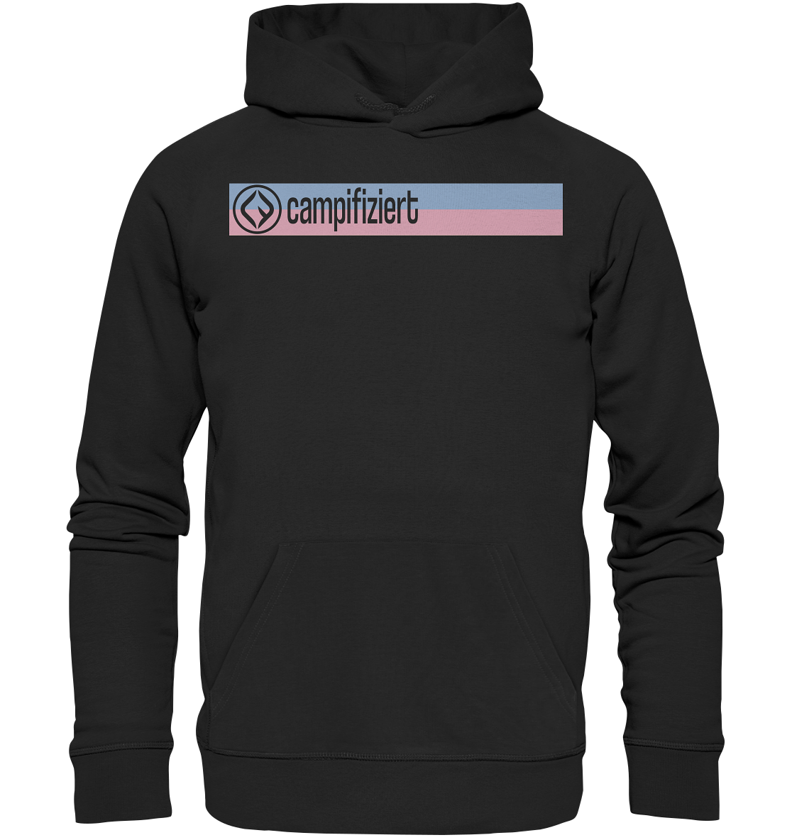 campifiziert rosa blau - Organic Basic Hoodie