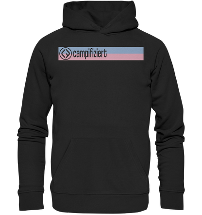 campifiziert rosa blau - Organic Basic Hoodie