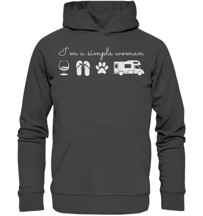 Simple Woman Wohnmobil - Organic Basic Hoodie