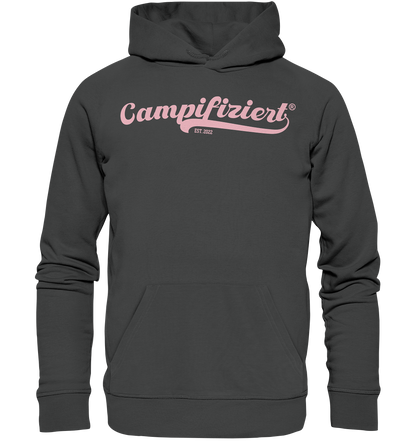 campifiziert® retro rosa neu - Organic Basic Hoodie